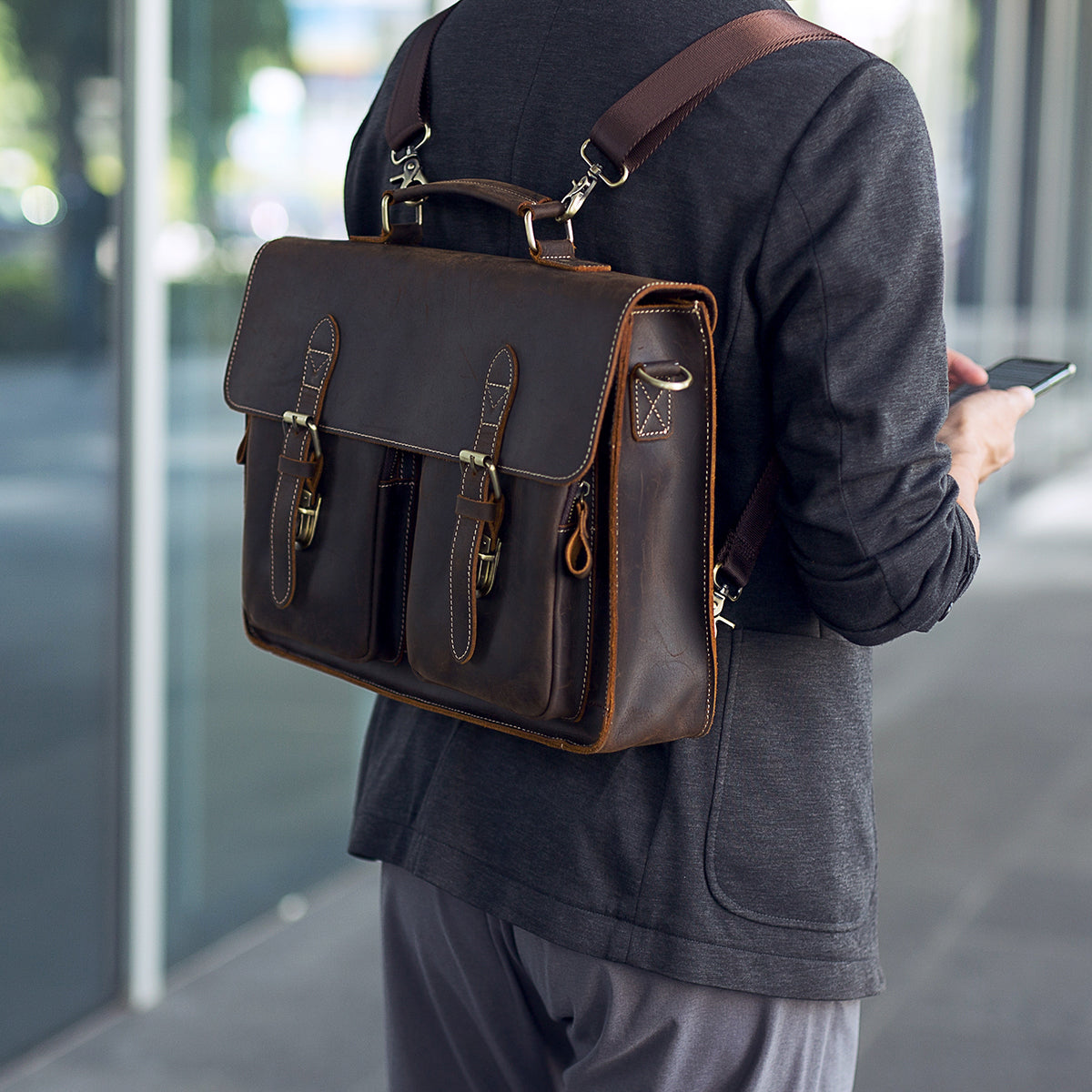 Manchester Leather Briefcase