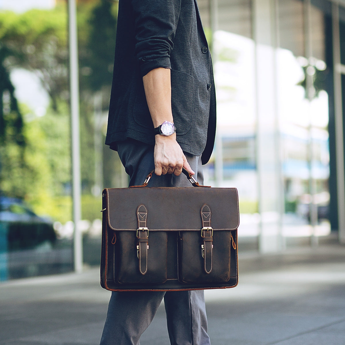 Manchester Leather Briefcase