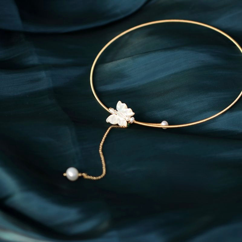 Butterfly Bangle Necklace