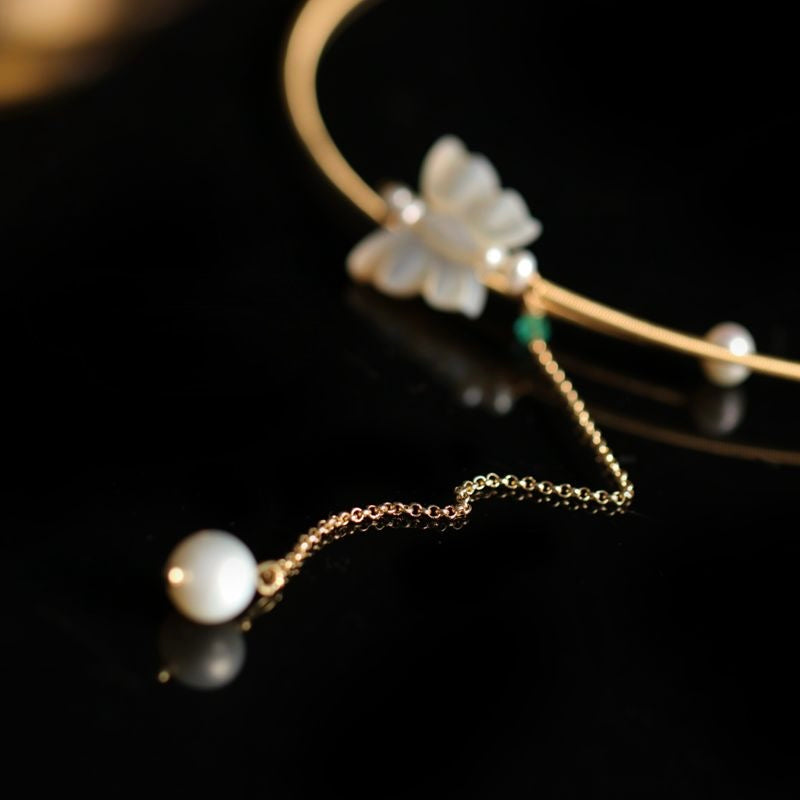 Butterfly Bangle Necklace